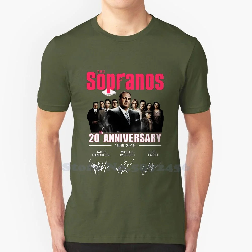 The Sopranos 20Th Anniversary 1999-2019 Signatures Shirt 100% Pure Cotton Hoodie The Sopranos 20Th Anniversary 1999 2019