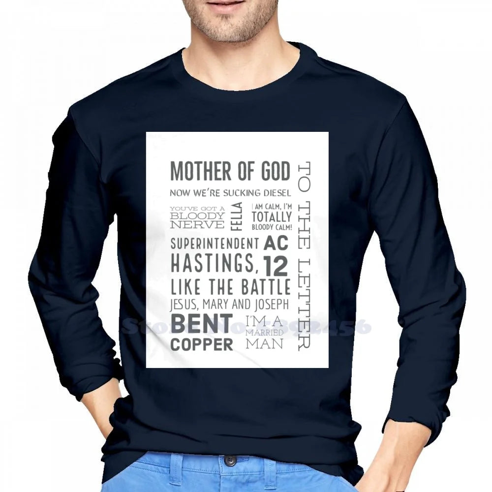 Ted Hastings' Greatest Quotes From Line Of Duty 100% Pure Cotton Hoodie Line Of Duty Ted Hastings Ac12 Mother Of God Bent