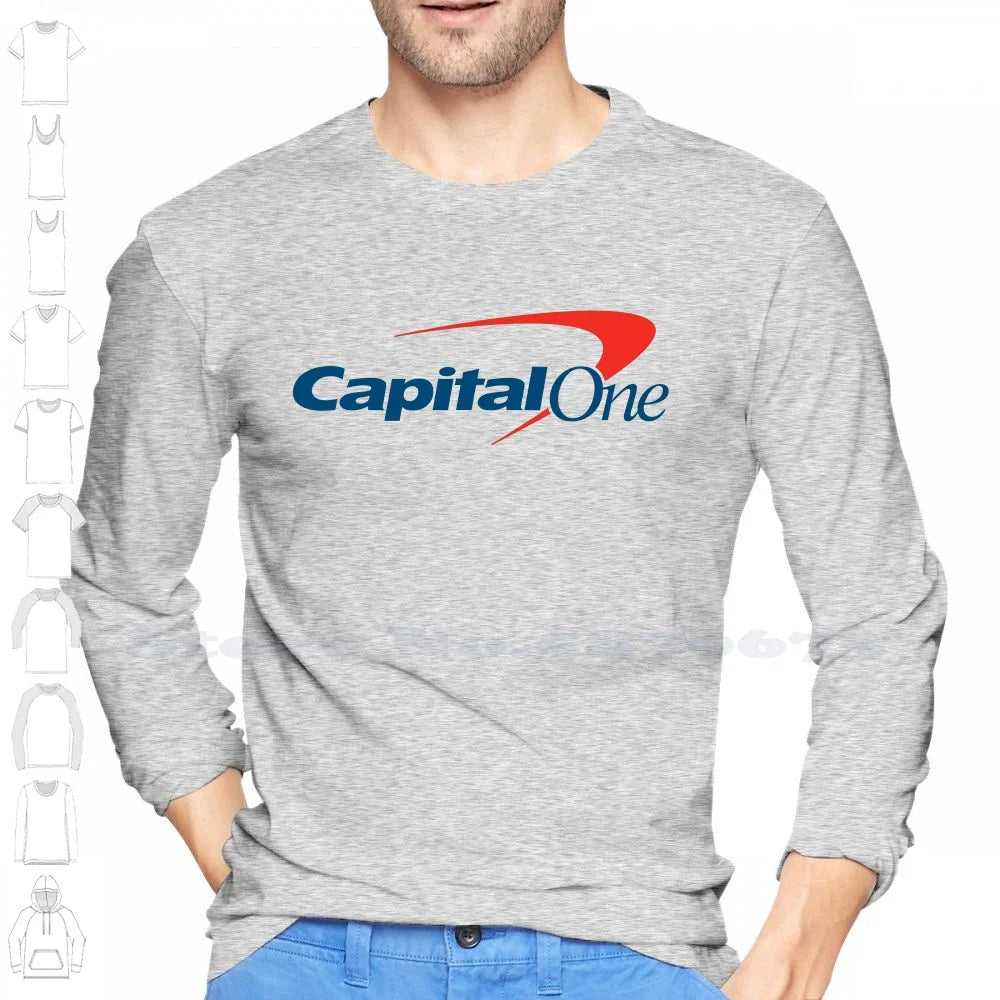 Capital One Logo High-quality Hoodie 100% Cotton Sweatshirt