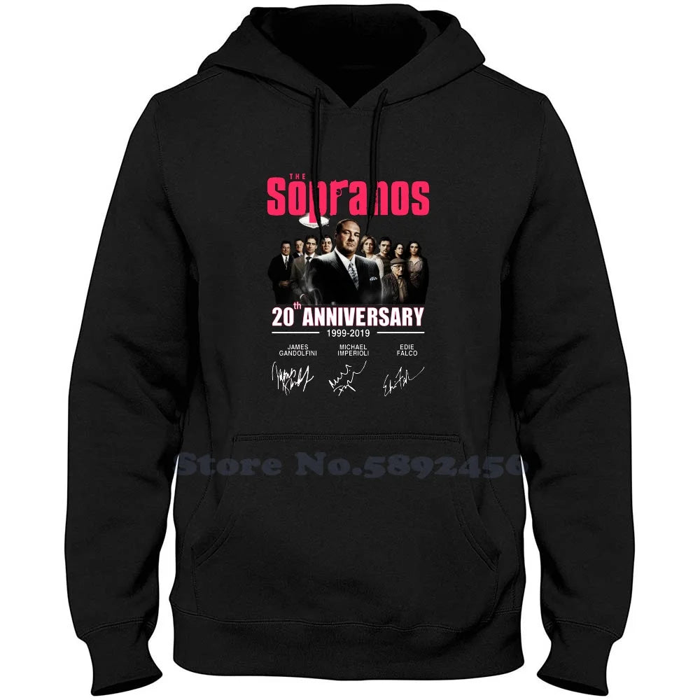 The Sopranos 20Th Anniversary 1999-2019 Signatures Shirt 100% Pure Cotton Hoodie The Sopranos 20Th Anniversary 1999 2019