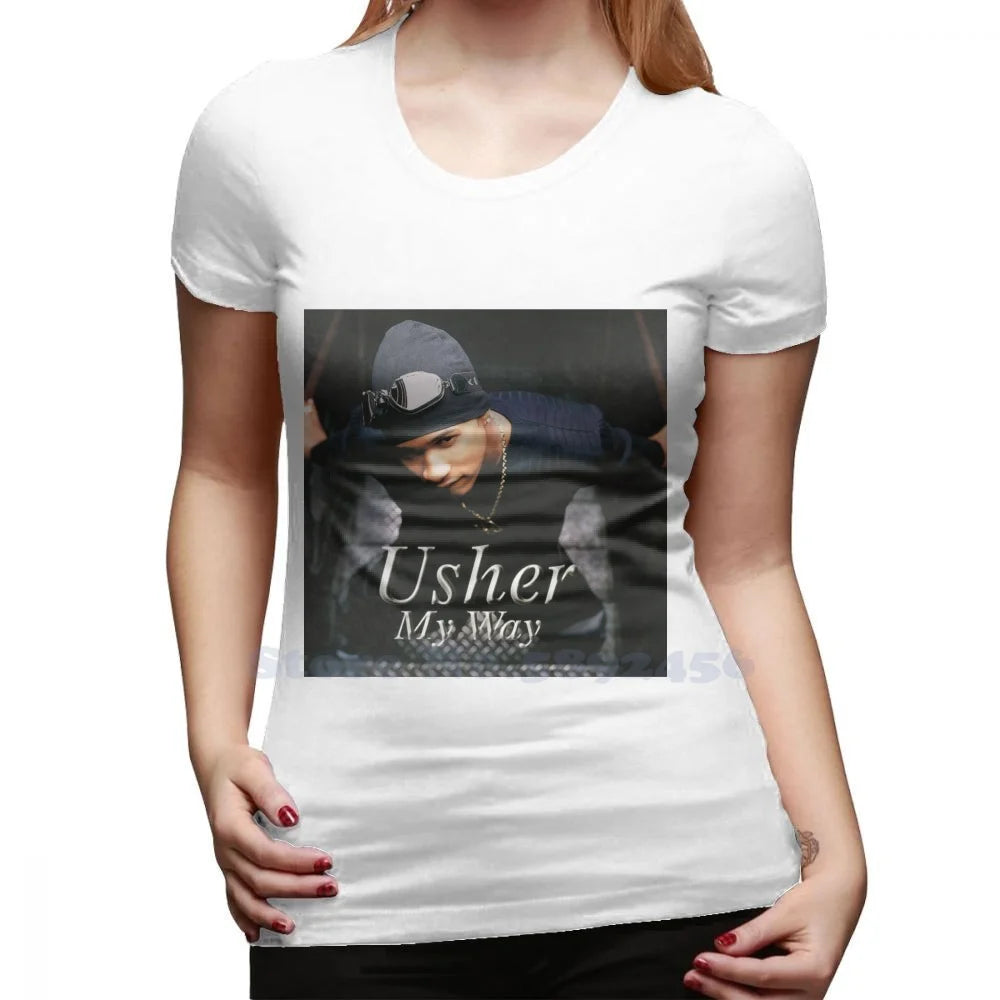 My Way Usher 100% Pure Cotton Hoodie Confessions Usher Usher American Singer Songwriter Logo Usher American Singer Songwriter