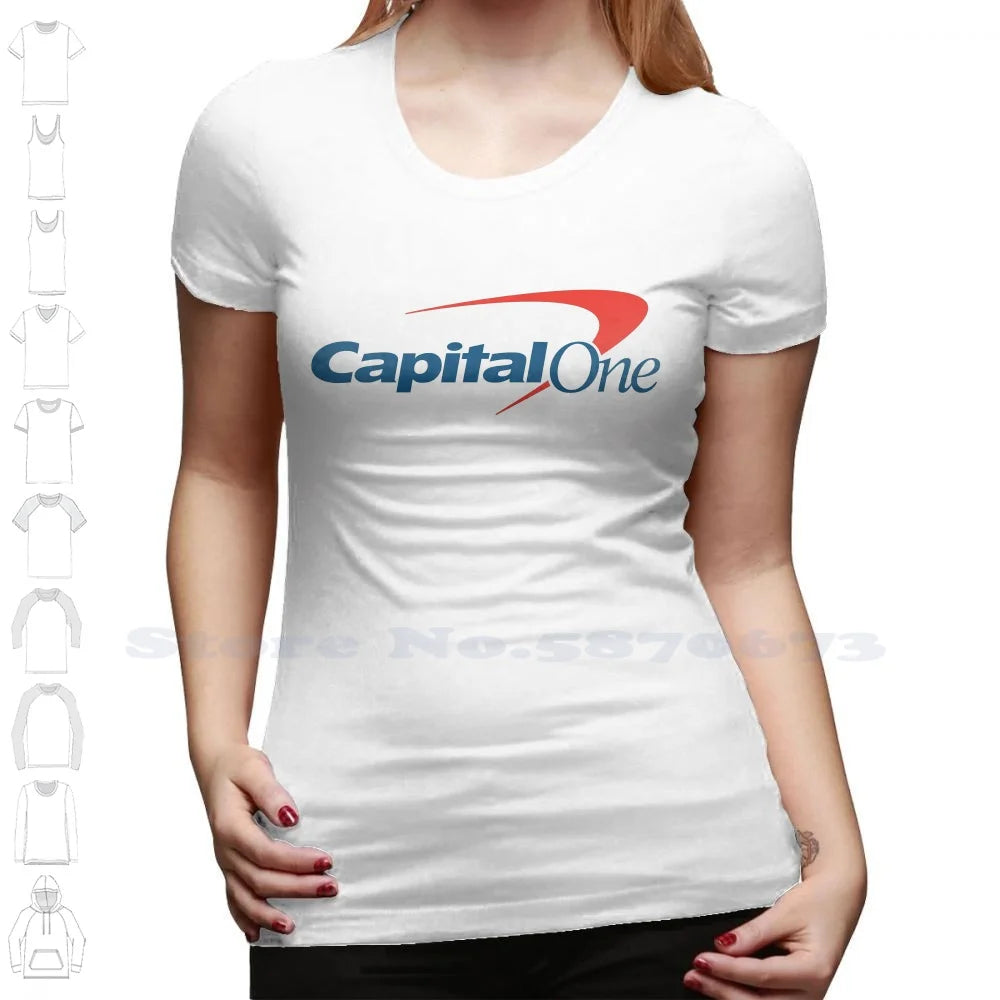 Capital One Logo High-quality Hoodie 100% Cotton Sweatshirt