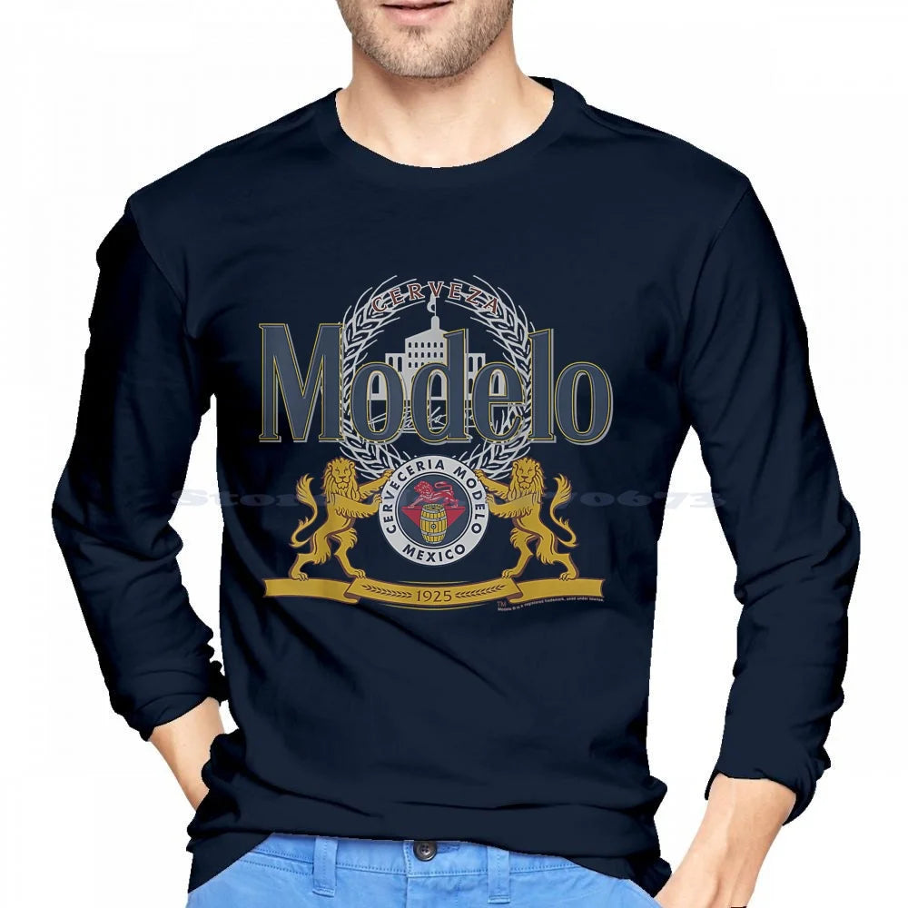 Officially Licensed Modelo Classic Casual 100% Cotton Hoodie T Shirt Modelo Beer Funny Cerveza Mexican La Sol Cool Chicano