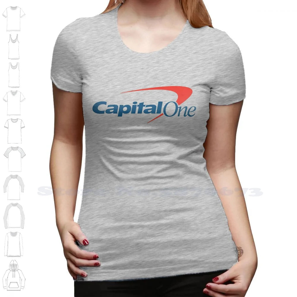 Capital One Logo High-quality Hoodie 100% Cotton Sweatshirt