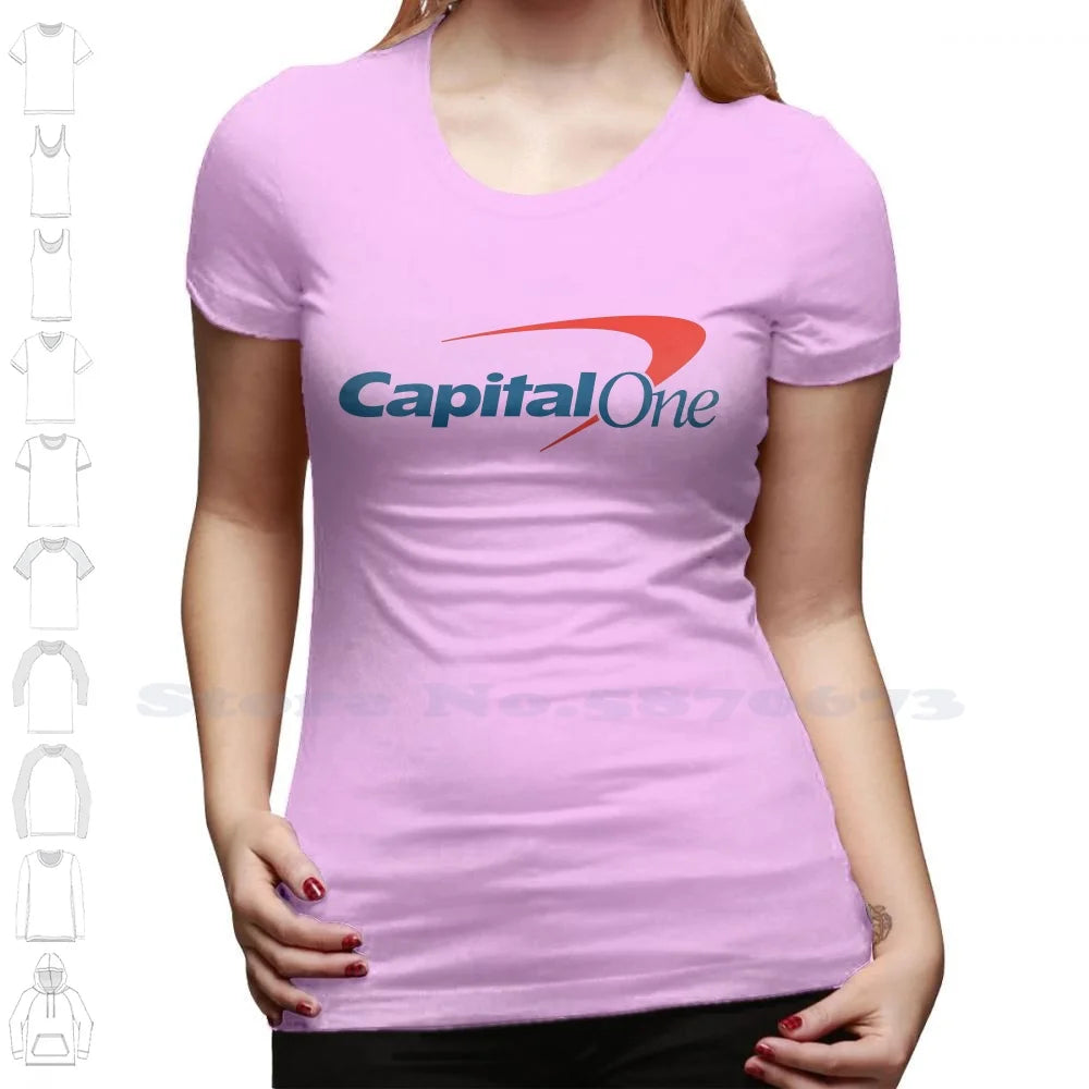 Capital One Logo High-quality Hoodie 100% Cotton Sweatshirt