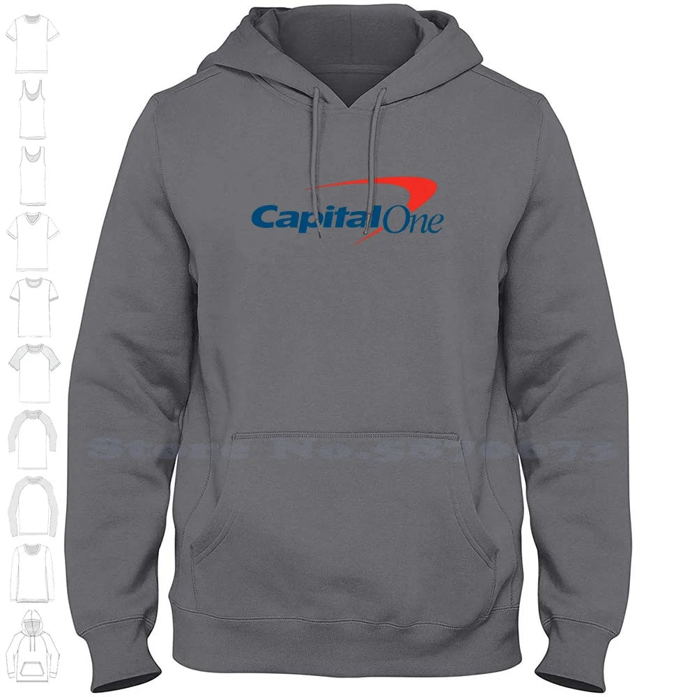 Capital One Logo High-quality Hoodie 100% Cotton Sweatshirt