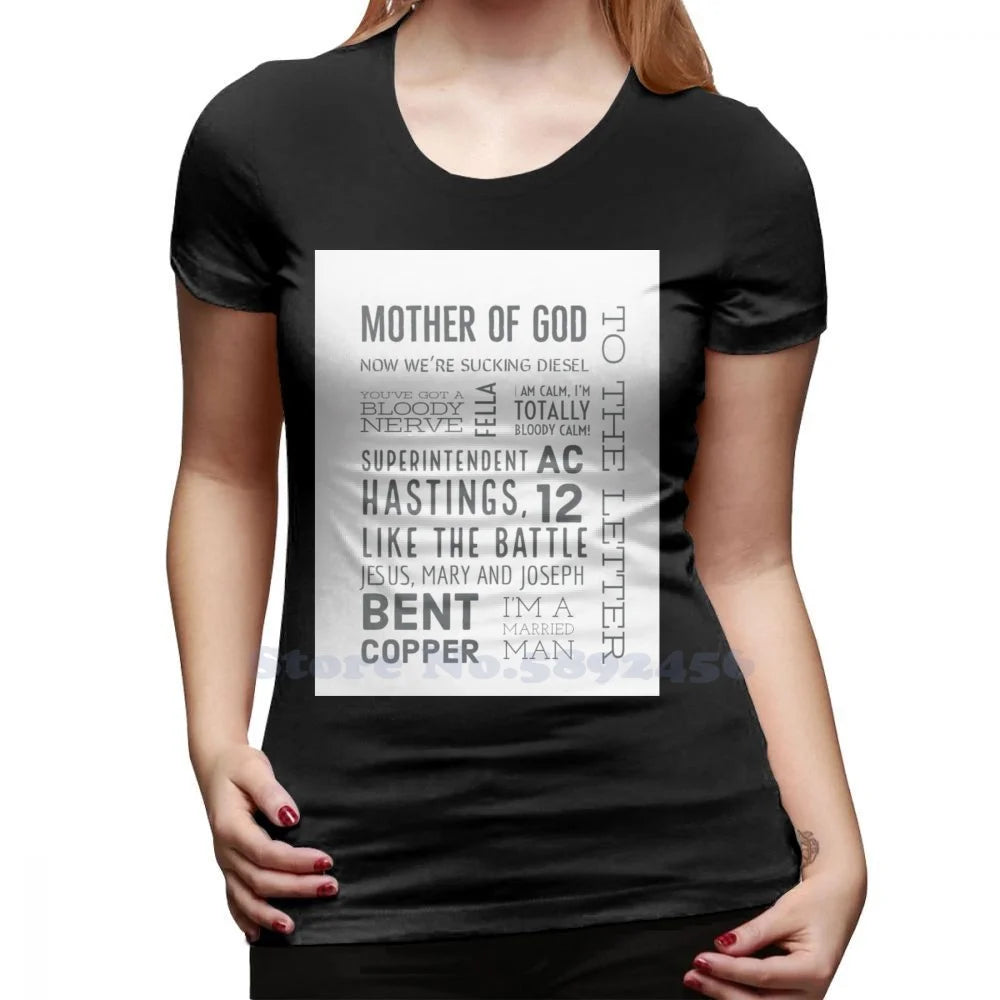 Ted Hastings' Greatest Quotes From Line Of Duty 100% Pure Cotton Hoodie Line Of Duty Ted Hastings Ac12 Mother Of God Bent