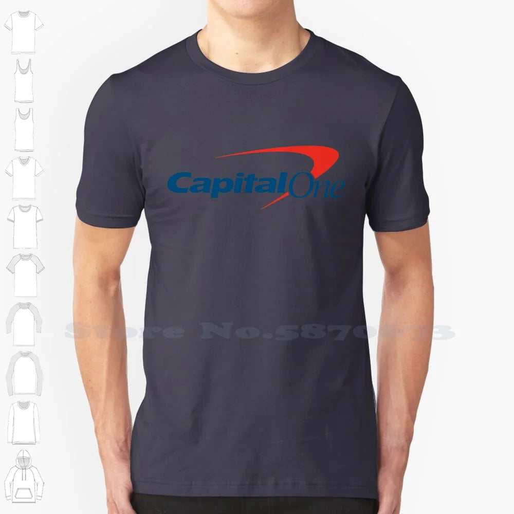 Capital One Logo High-quality Hoodie 100% Cotton Sweatshirt