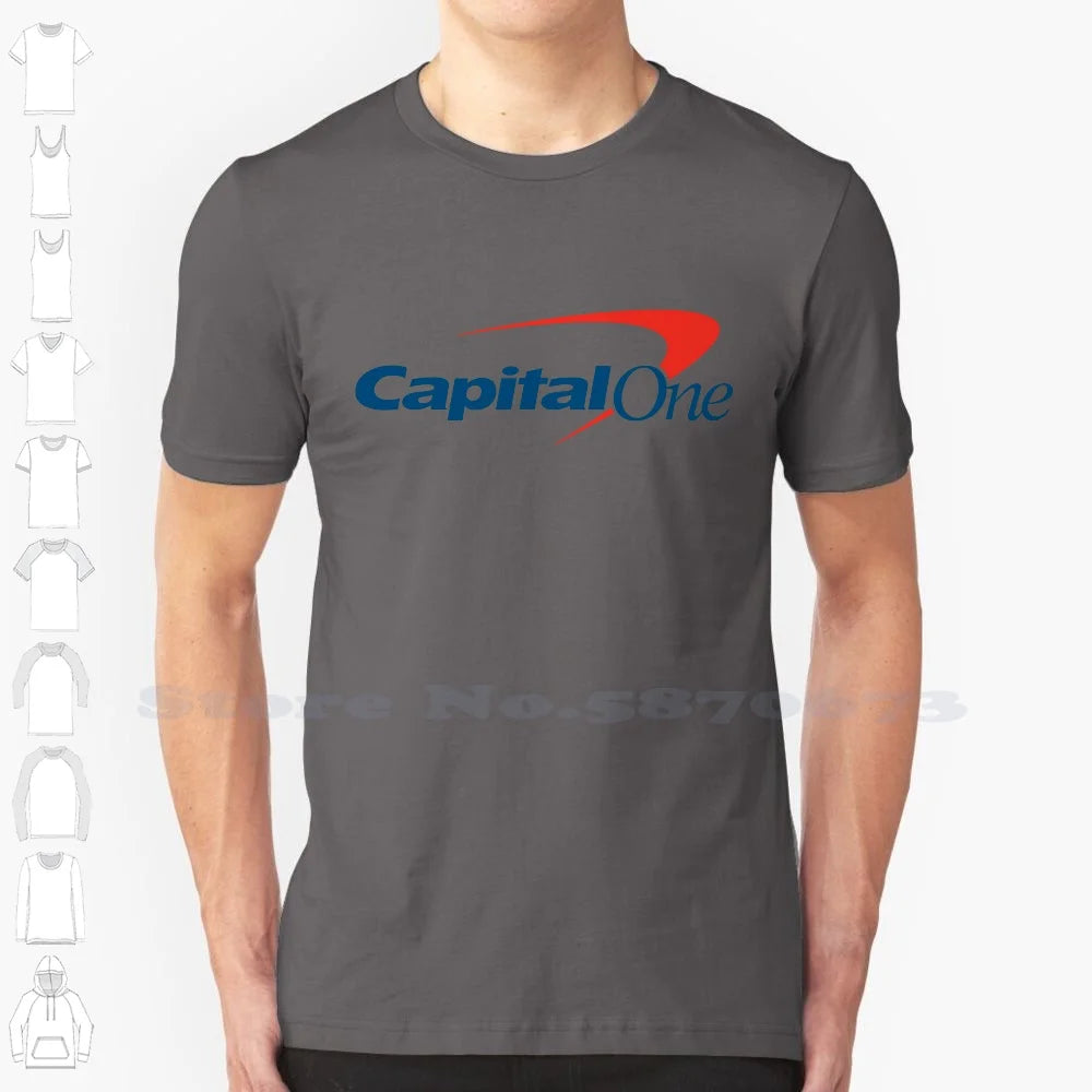 Capital One Logo High-quality Hoodie 100% Cotton Sweatshirt