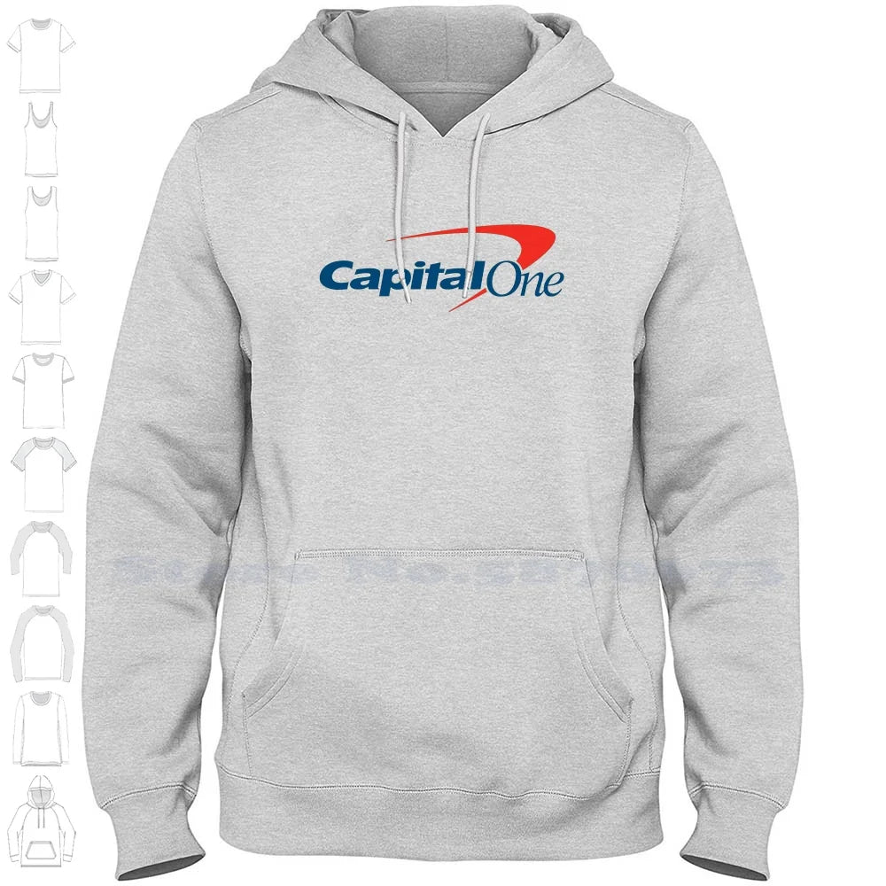 Capital One Logo High-quality Hoodie 100% Cotton Sweatshirt