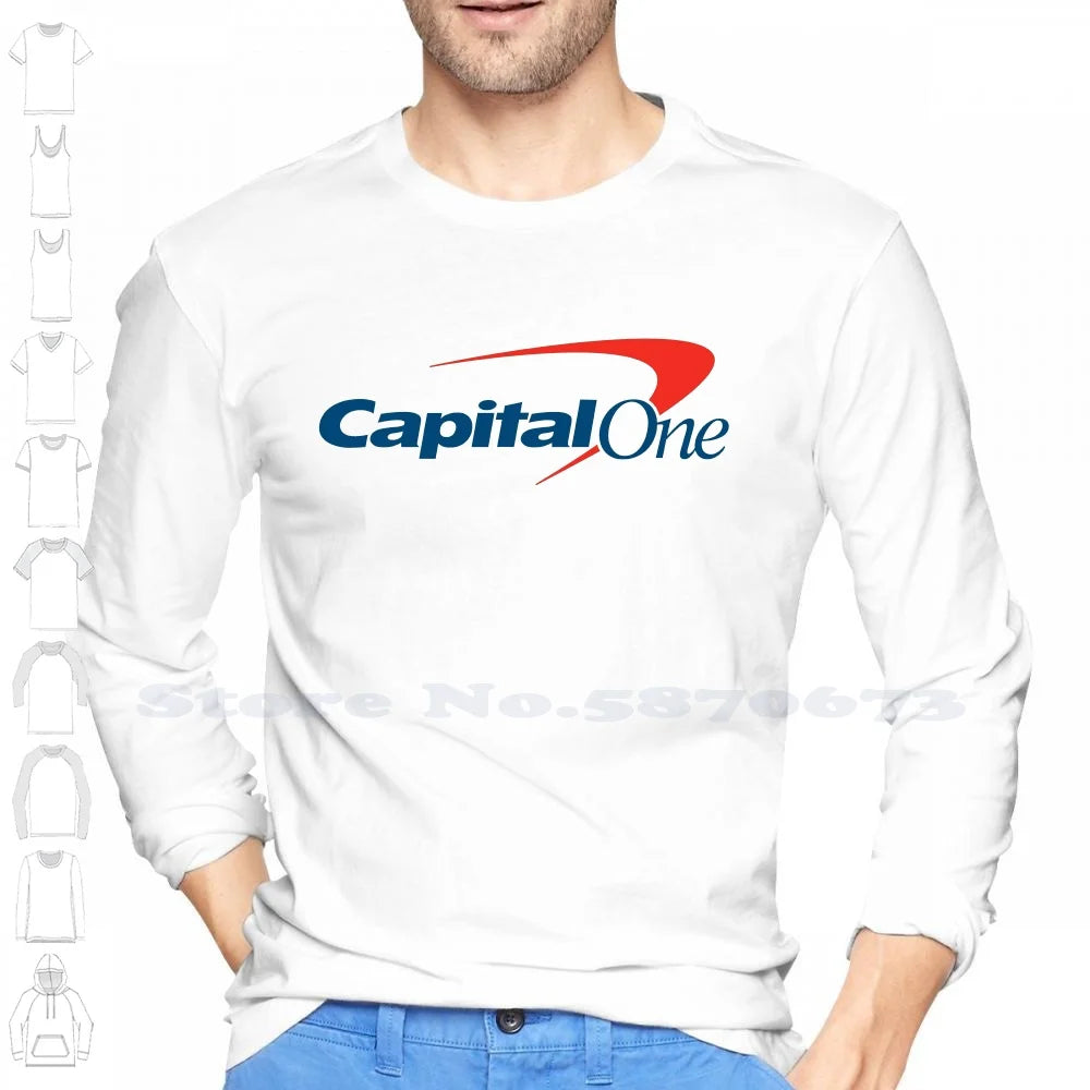 Capital One Logo High-quality Hoodie 100% Cotton Sweatshirt