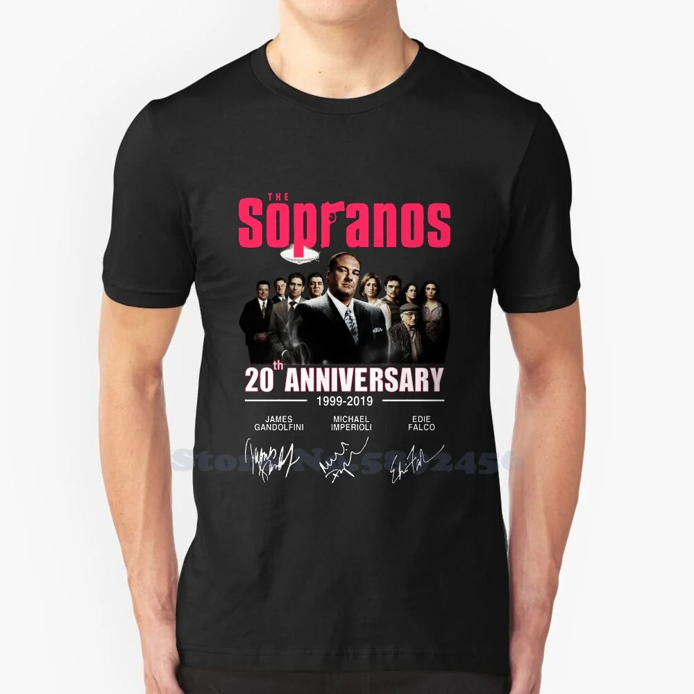 The Sopranos 20Th Anniversary 1999-2019 Signatures Shirt 100% Pure Cotton Hoodie The Sopranos 20Th Anniversary 1999 2019