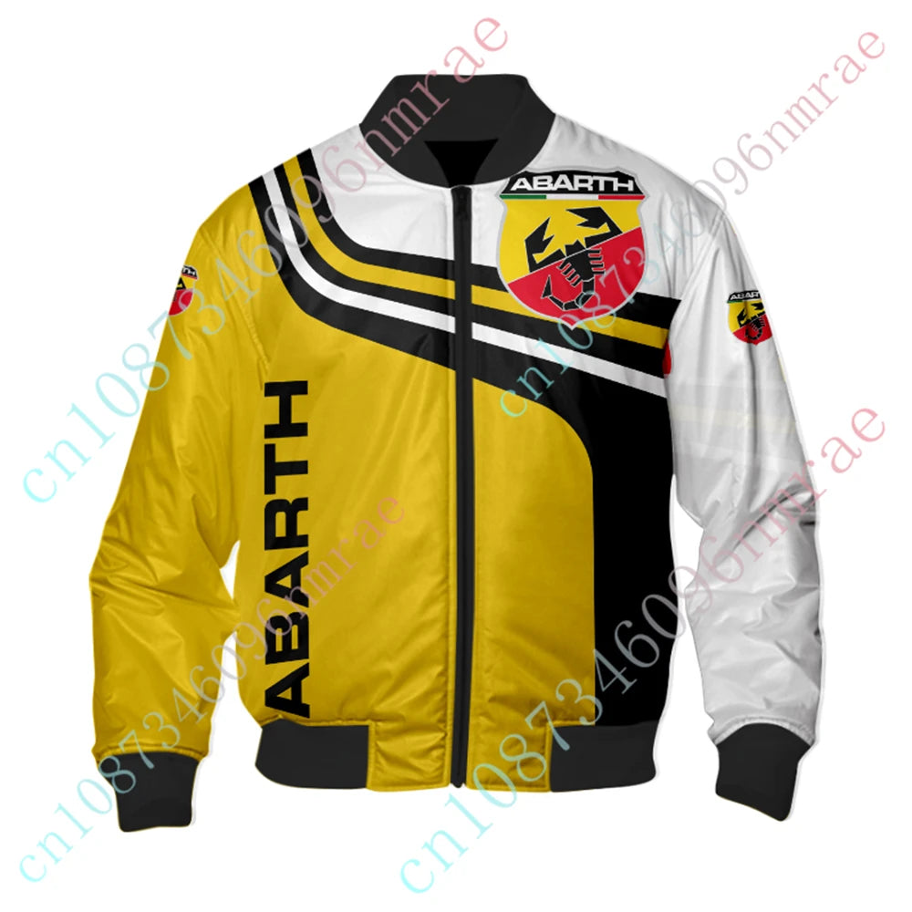 Abarth Jacket Harajuku Clothing Bomber Jacket 3D Windbreaker Techwear Baseball Uniform Thick Coats Jackets For Men Custom Logo