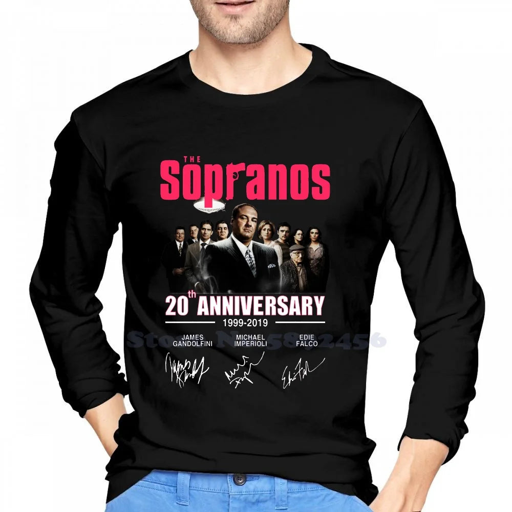 The Sopranos 20Th Anniversary 1999-2019 Signatures Shirt 100% Pure Cotton Hoodie The Sopranos 20Th Anniversary 1999 2019