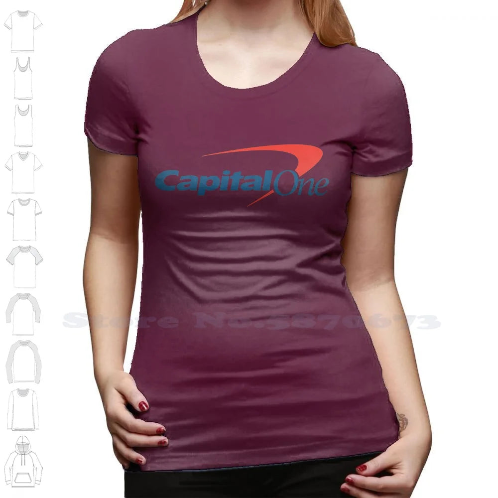 Capital One Logo High-quality Hoodie 100% Cotton Sweatshirt