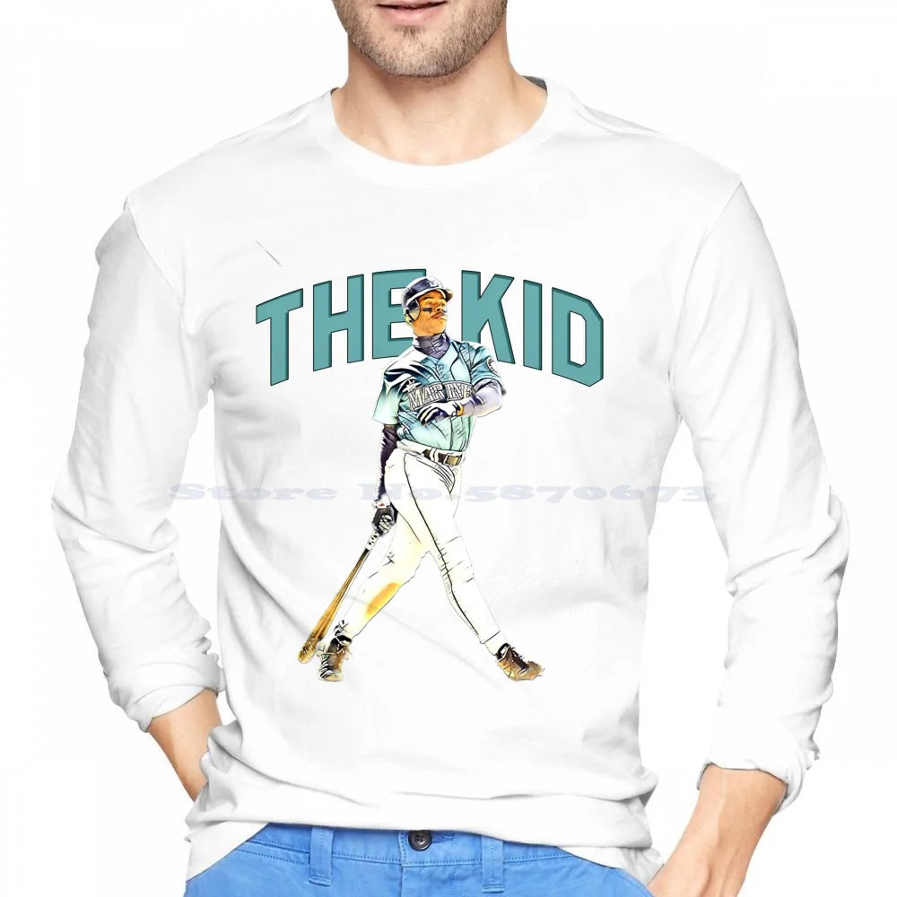 Ken Griffey Jr The Kid Seattle Baseball Legend Signature Vintage Retro 80S 90S Bootleg Rap Style 100% Cotton Hoodie T Shirt Ken