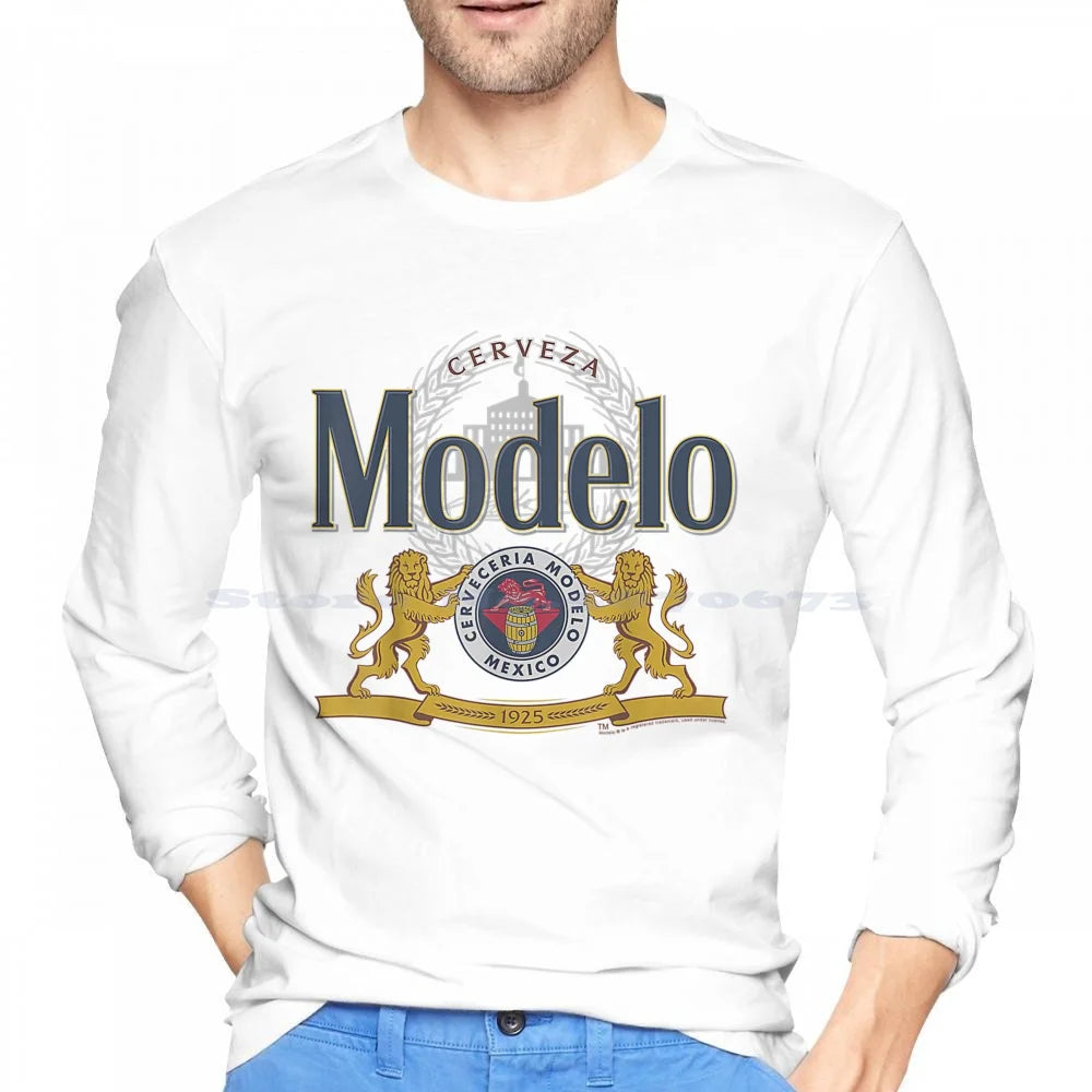 Officially Licensed Modelo Classic Casual 100% Cotton Hoodie T Shirt Modelo Beer Funny Cerveza Mexican La Sol Cool Chicano