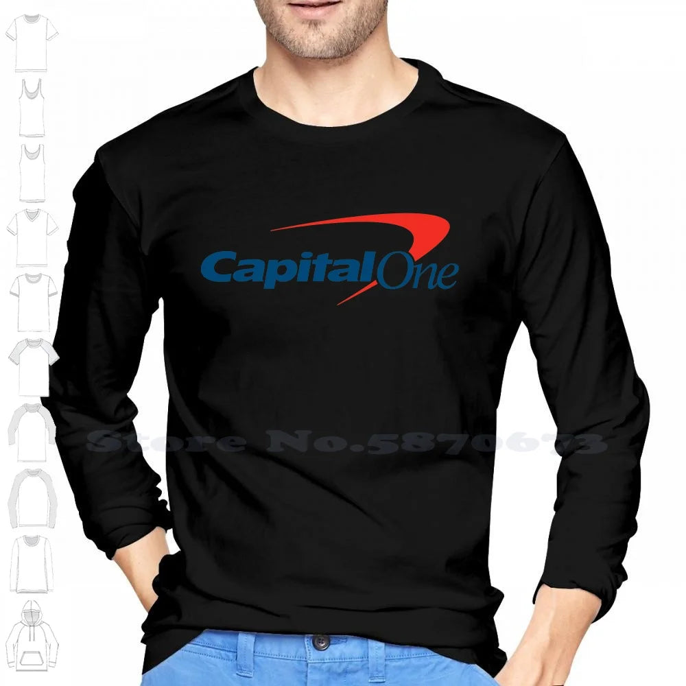 Capital One Logo High-quality Hoodie 100% Cotton Sweatshirt