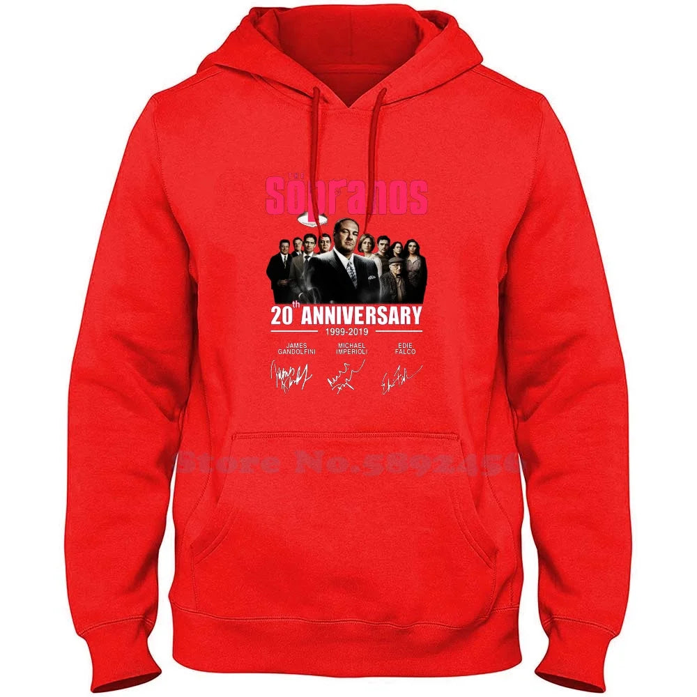 The Sopranos 20Th Anniversary 1999-2019 Signatures Shirt 100% Pure Cotton Hoodie The Sopranos 20Th Anniversary 1999 2019