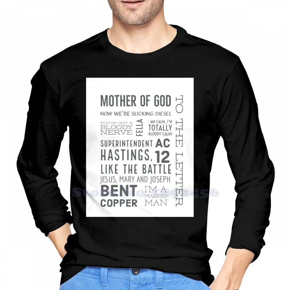 Ted Hastings' Greatest Quotes From Line Of Duty 100% Pure Cotton Hoodie Line Of Duty Ted Hastings Ac12 Mother Of God Bent