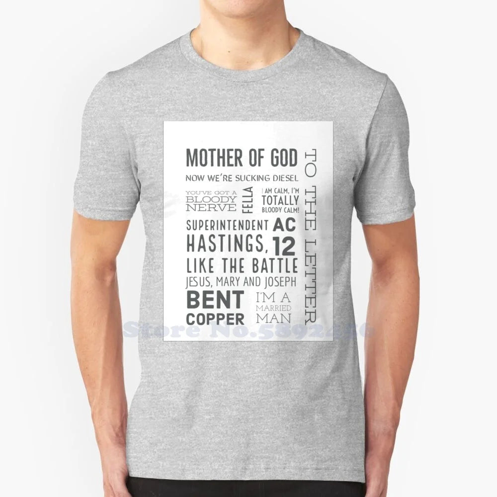 Ted Hastings' Greatest Quotes From Line Of Duty 100% Pure Cotton Hoodie Line Of Duty Ted Hastings Ac12 Mother Of God Bent