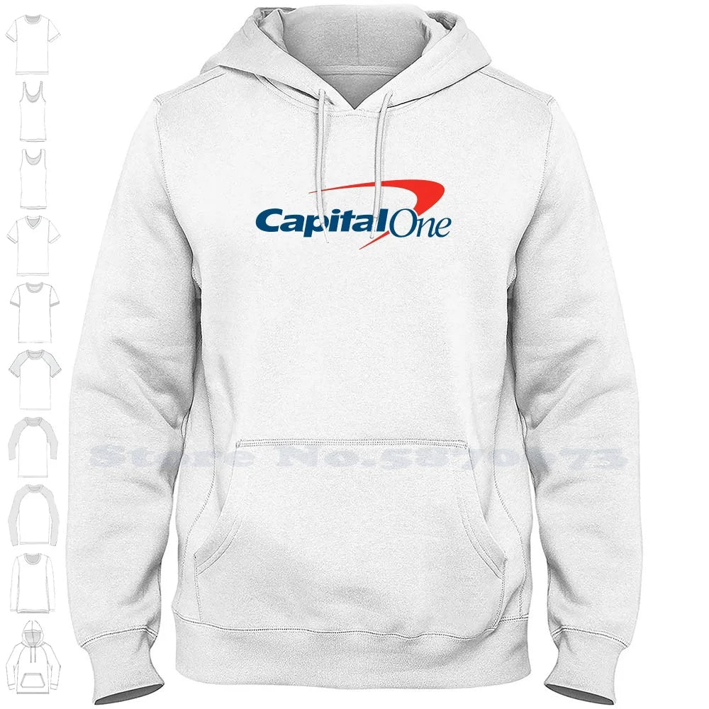 Capital One Logo High-quality Hoodie 100% Cotton Sweatshirt