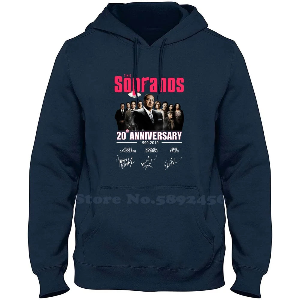 The Sopranos 20Th Anniversary 1999-2019 Signatures Shirt 100% Pure Cotton Hoodie The Sopranos 20Th Anniversary 1999 2019